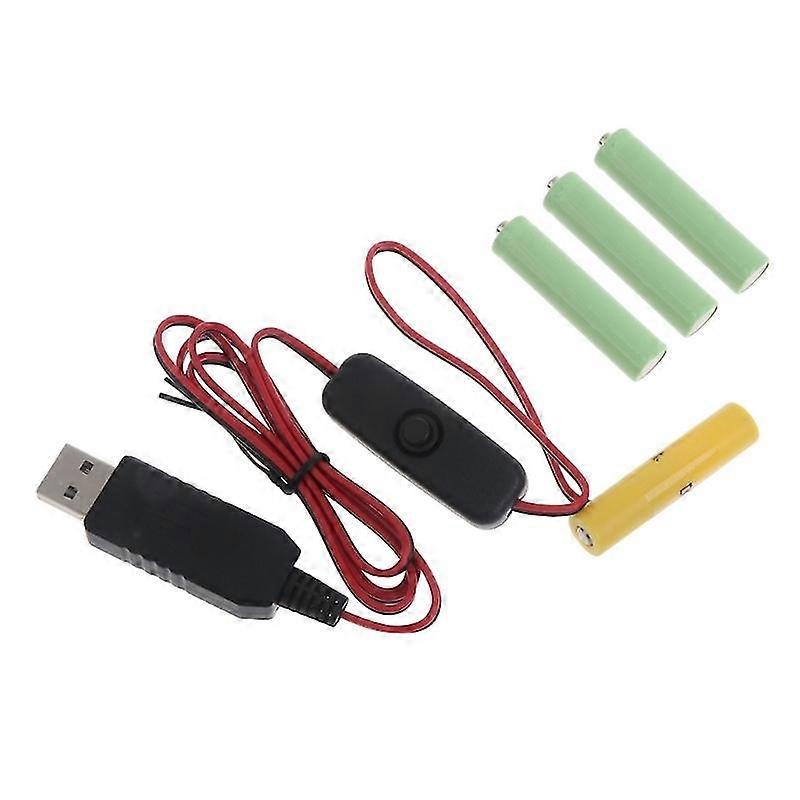 KINCJON Battery Eliminator Replace 4pcs 1.5v Aaa Connect Replace 4 X 1.5v Battery