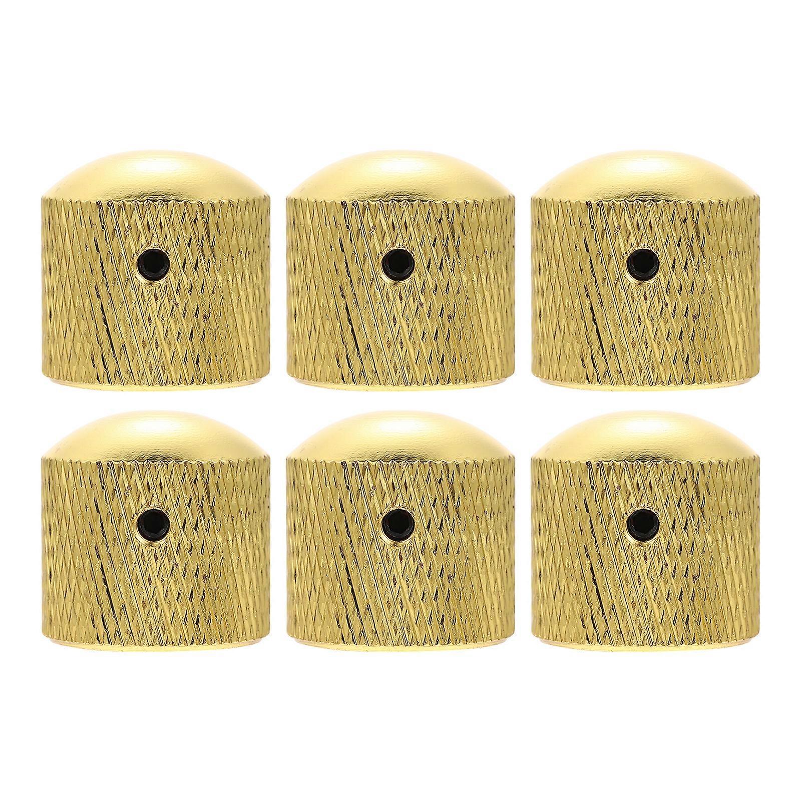 6Pcs Professional Electric Guitar Bass Volume Knobs Potentiometer Knobs