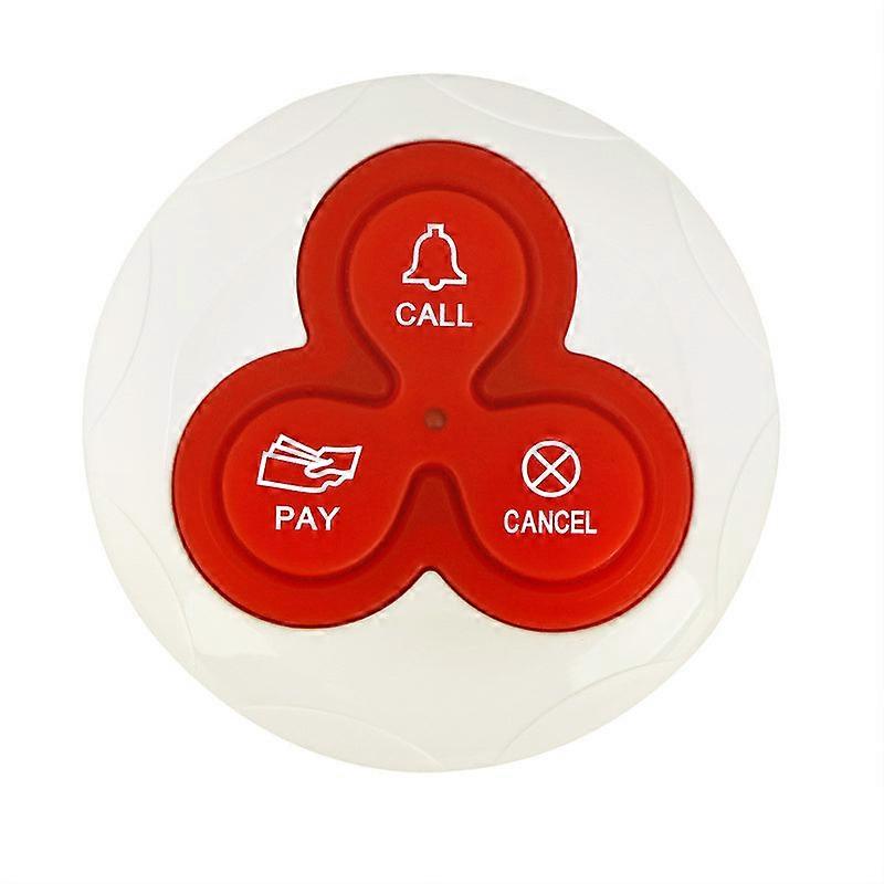 White T114 Disc Three Key Pager Service Call Button