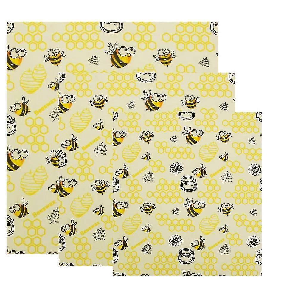 3 Piece Set Beeswax Warp Wax Paper