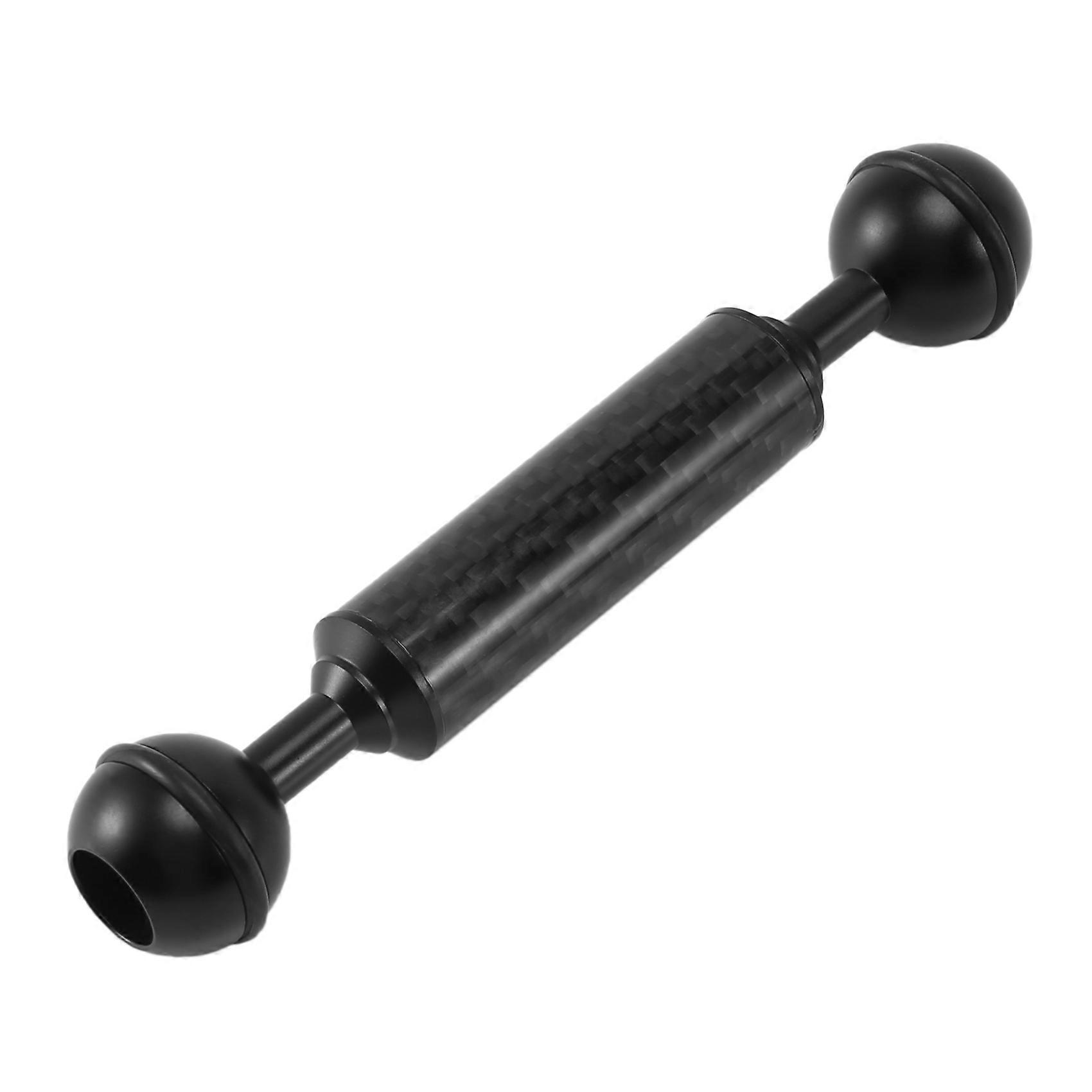 Carbon Fiber Float Extension Arm 1 Inch Dual Ball Diving Camera Photography D20Mm 5 Inch Light Unde