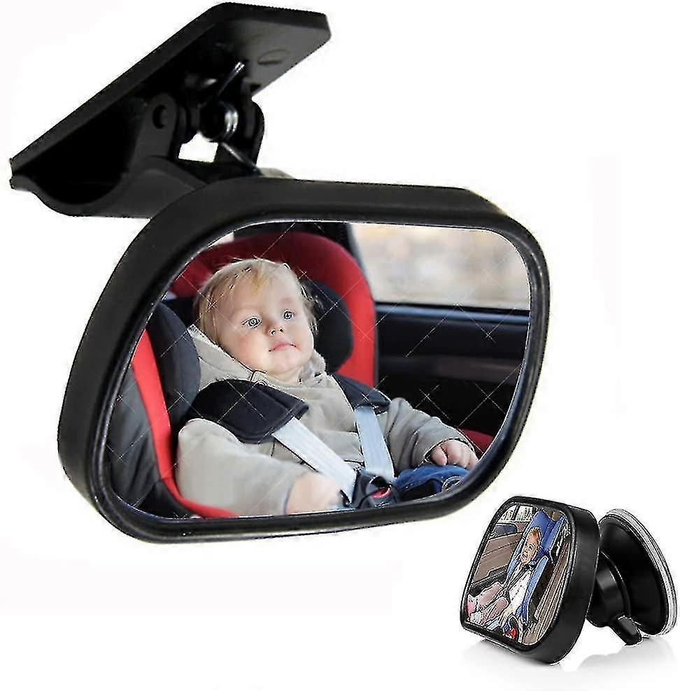 car interior baby observation mirror rearview mirror baby care child monitoring 360 degree adjustable sun visor rearview mirror