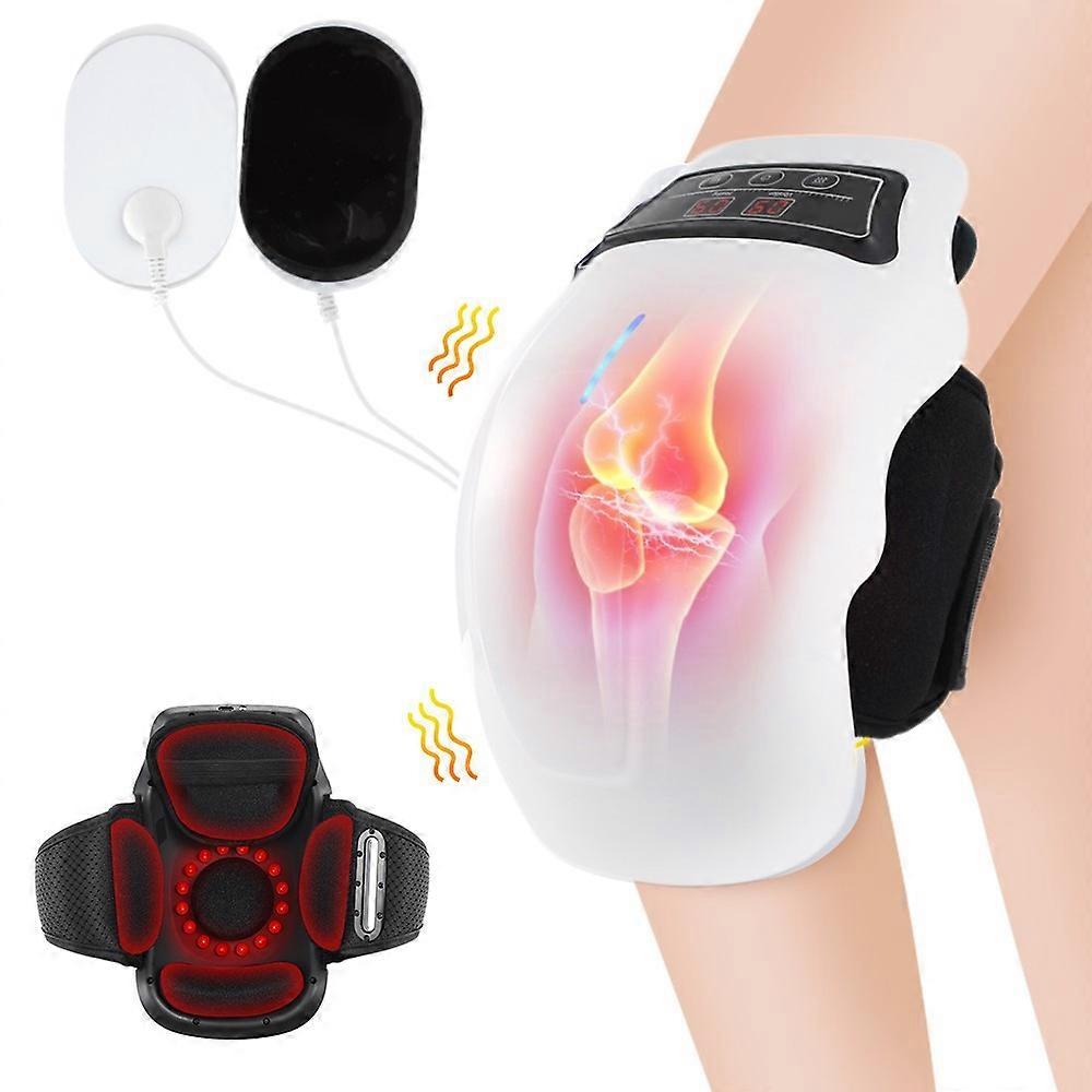 Electric Heating Knee Massager Vibration Physiotherapy for Knee Joints Pain Relief Infrared Thermal Therapy Foot Massage Device