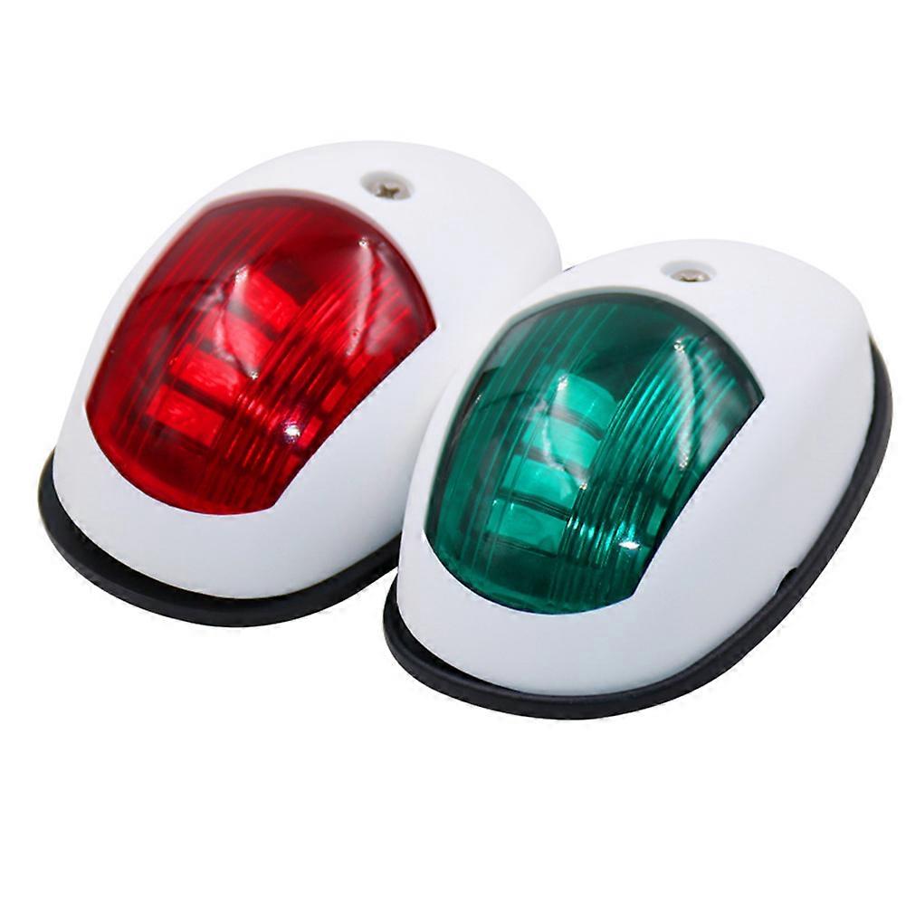 Marine Bow Light Lamp Red & Green 8 LED Navigation Lights for Boat Pontoon Durable and Convenient Easy to Install