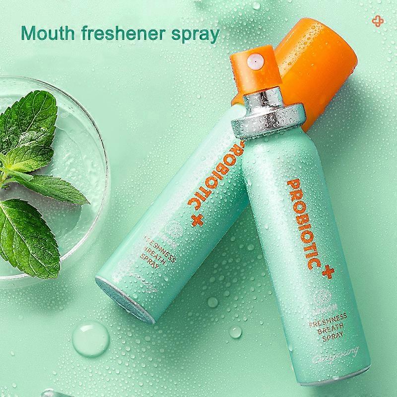Fresh Breath Mouth Freshener Spray Lemon Mint Citrus Odor Lasting Portable for Removing Bad