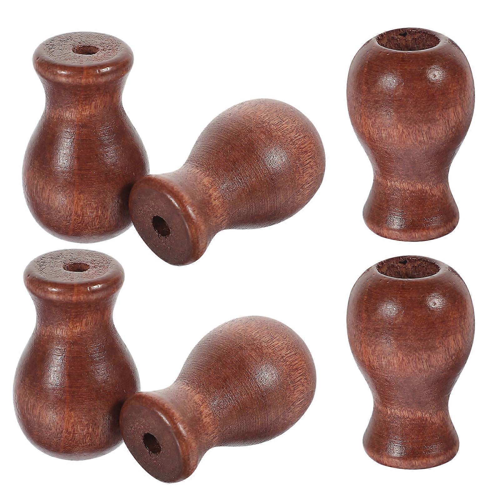 6Pcs Wooden Cord Tassel Window Blind Cord Knobs Drops Pull End for Blinds or Shades