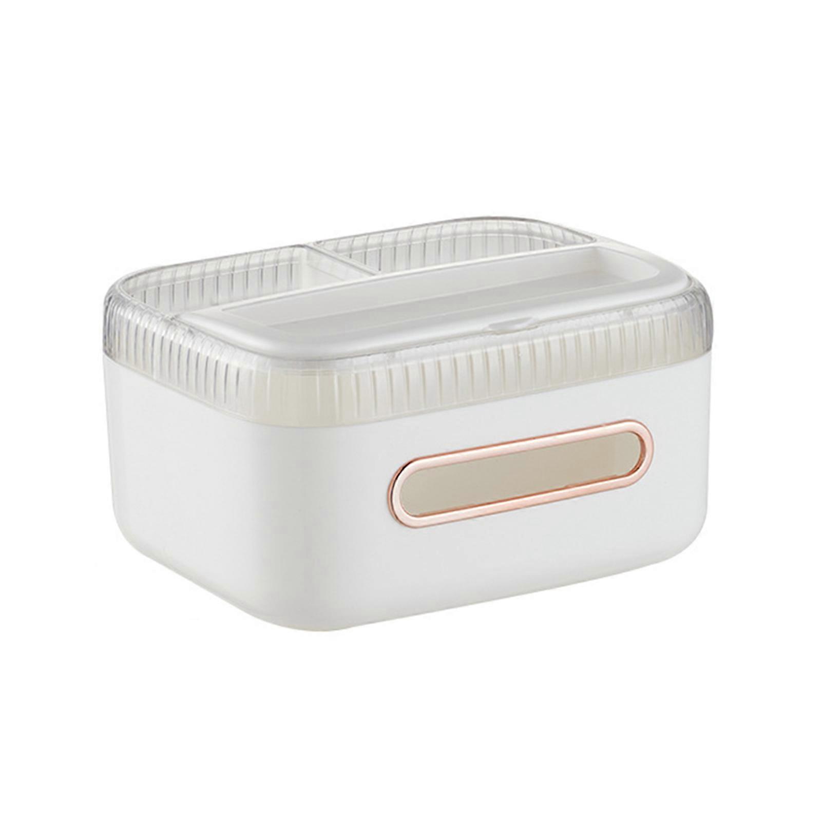 Multifunctional Tissue Storage Box with Remote Control Holder Desk Organizer