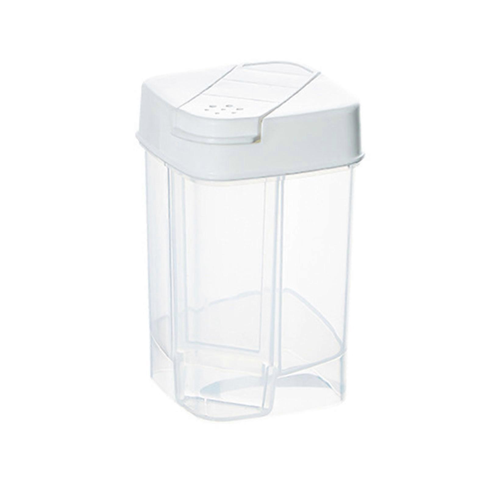 Clear Plastic Spice Storage Container Spice Dispenser with Extra Shaker Lids for Cereals Corns Grains Beans