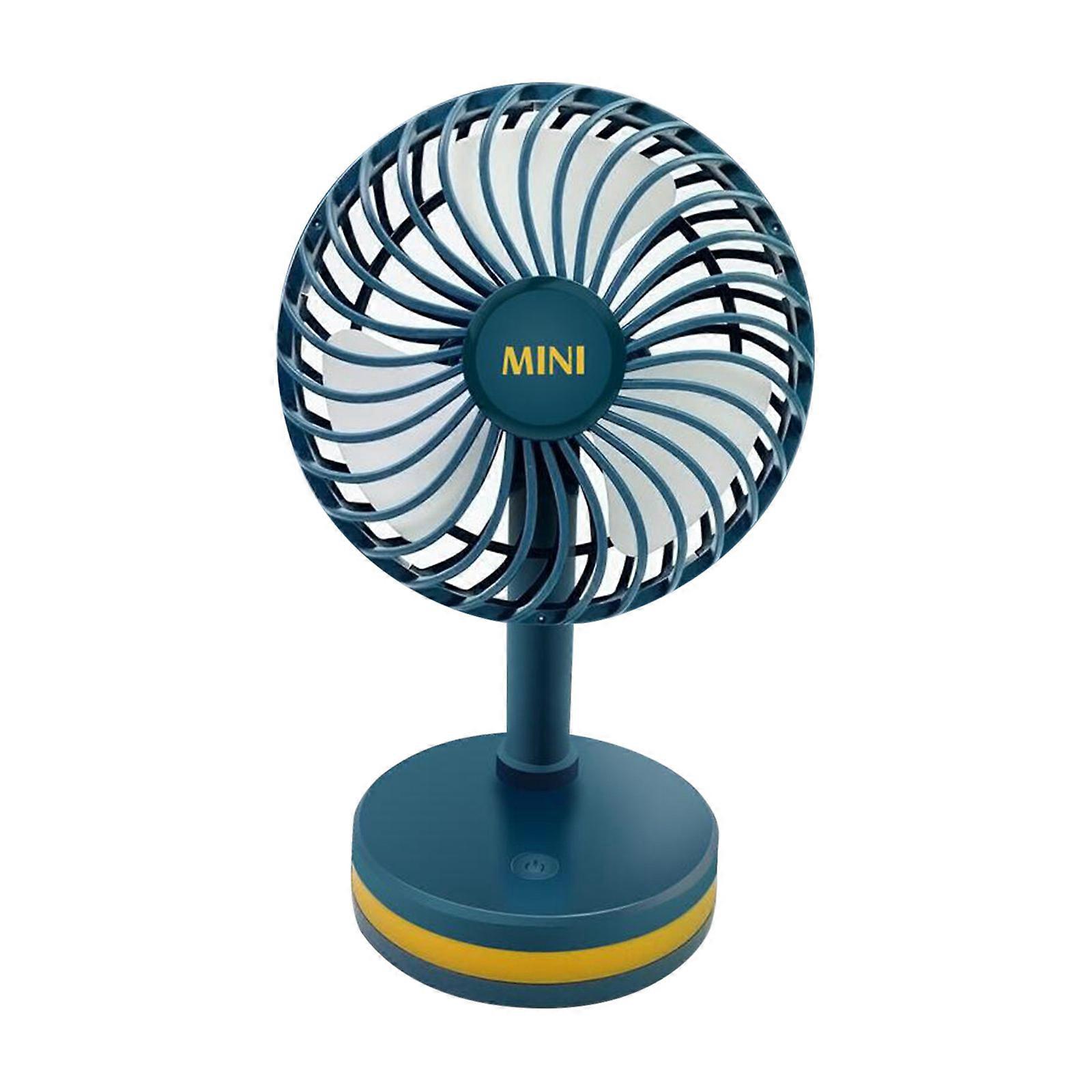 Portable Fan Mini Fan Desk Fan Hand Held Fan With LED USB Rechargeable Desk Fan