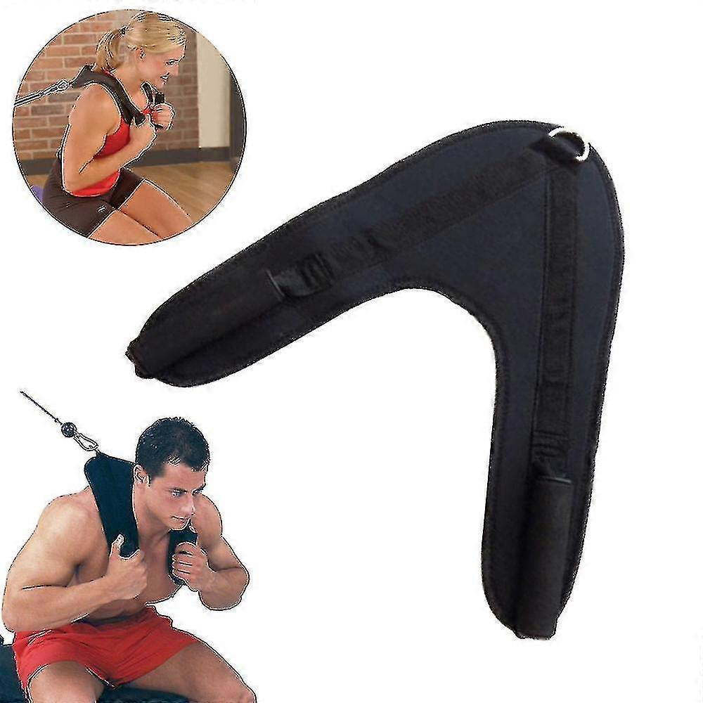 Fitness Abdominal Crunch Straps Ab Exercise Pulling Harness Shoulder Strap Belt