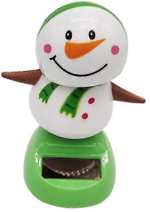 Solar Dancing Toys Bobble Head Toy Christmas Santa Claus Dashboard Decorations