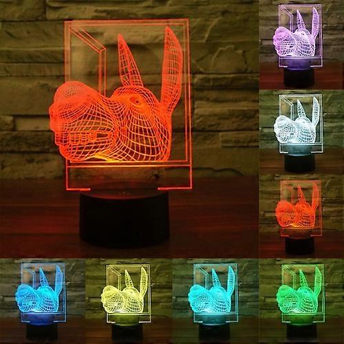 Donkey Shape 3D Touch Switch Control LED Light
