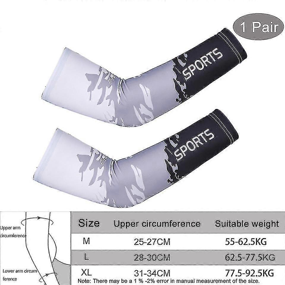 נושם מהיר יבש Uv הגנה שרוולי זרוע ריצה שרוולי זרוע כדורסל מרפק כרית כושר מגני זרוע ספורט רכיבה על אופניים מחממי זרוע-3