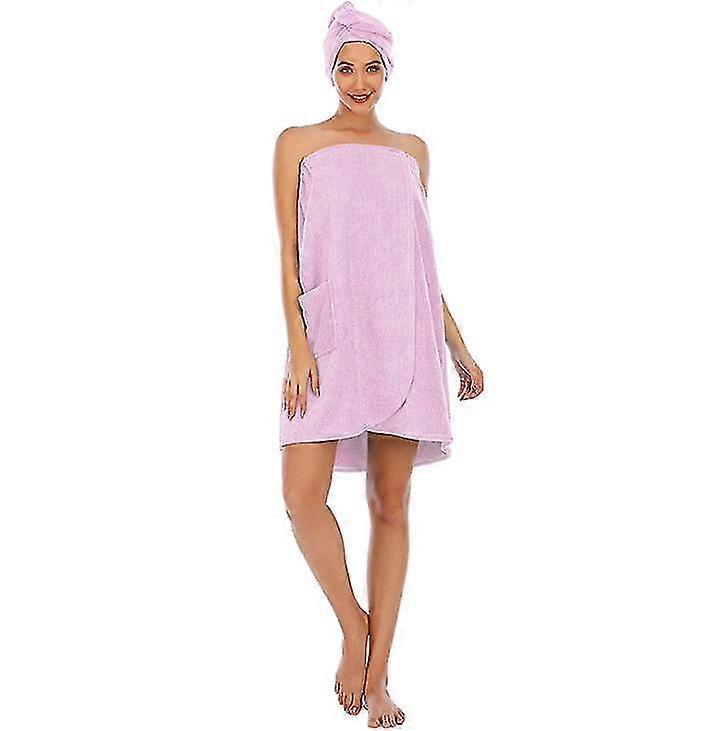 Womens Wrap Towel Towel Body Wrap Adjustable Closure Bathrobe