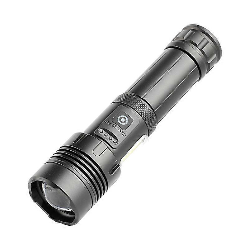 USB Zoom LED Torch No Battery with USB Output Function for People Working