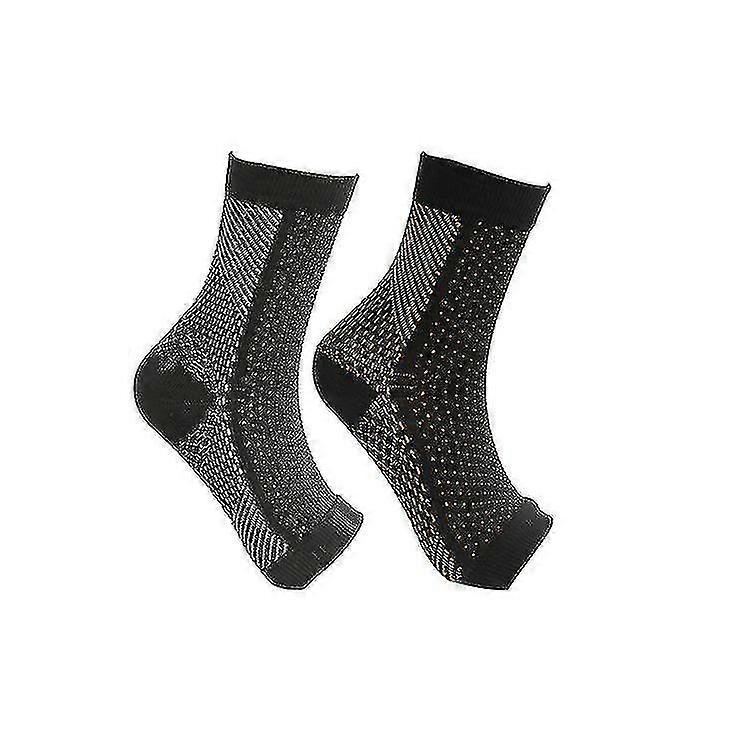 2pairs Neuropathy Compression Socks Ankle Arch Support Protect Socks
