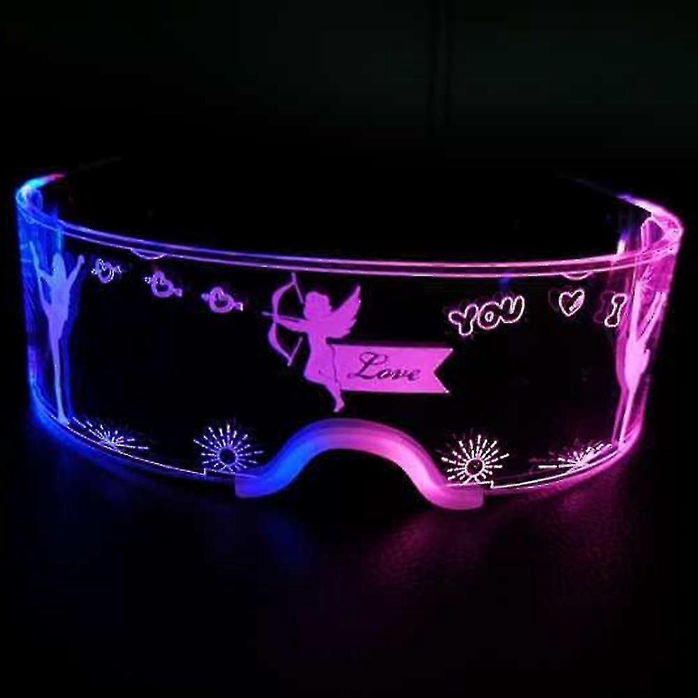 Lunettes LED lumineuses, lunettes à visière LED, lumineuses