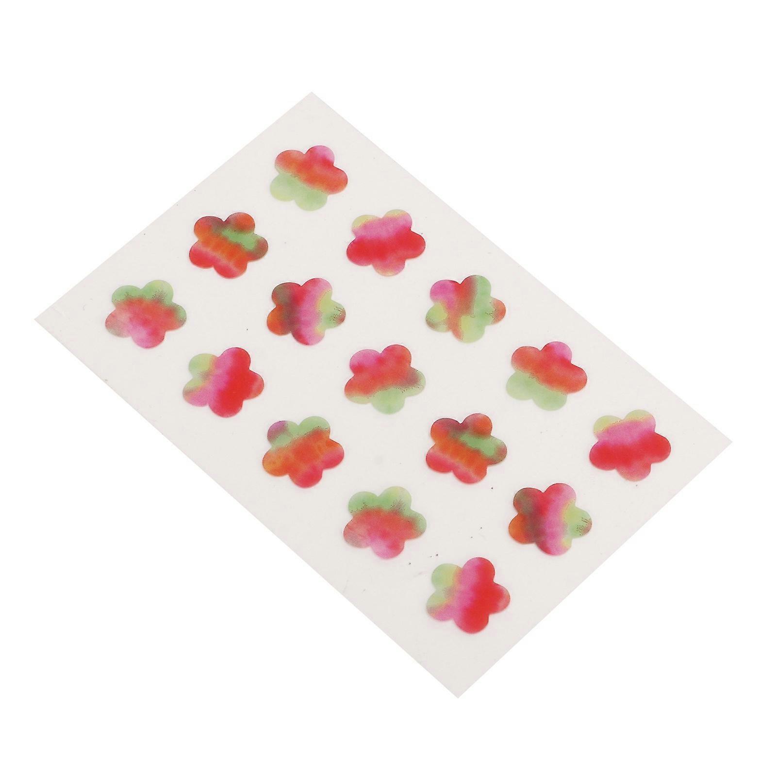 15pcs Colorful Flower Shaped Zits Cover Patch Cute Hydrocolloid Spots Stickers for Face Blemishes