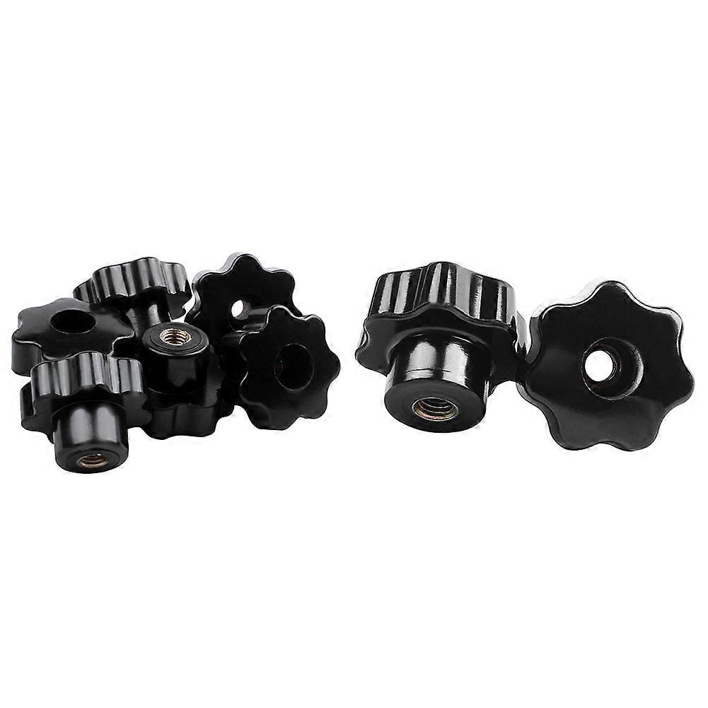 6 Pcs Machinery Latche Knurled Clamping Nuts Knob & 5 Pcs Black Star Grip Knobs