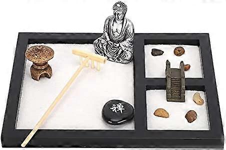 禅サンドガーデンキット実用的な家禅ガーデンキットサンドトレイデコレーションオフィス用リビングルーム用自宅用ティールーム用禅デコレーション