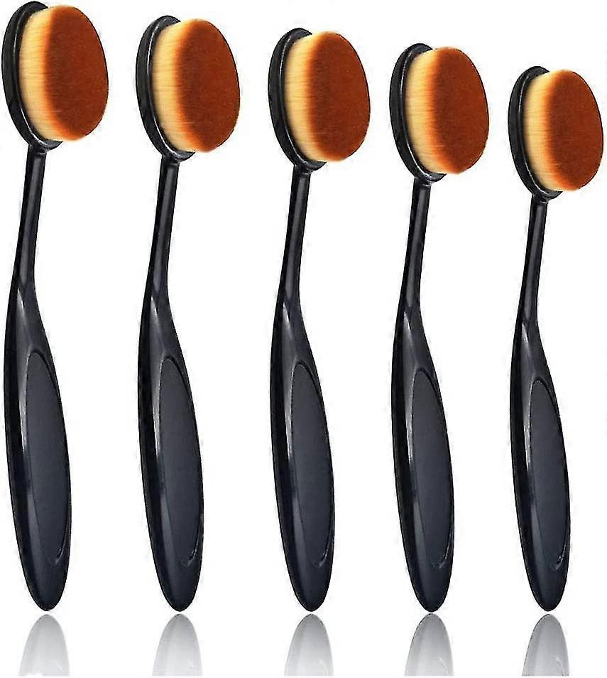 Crafting Ink Blending Brush Set 5 Pcs, With Distress Oxide Ink With Flexible-black Handles