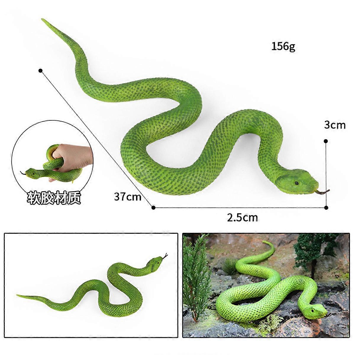 Snake Model Cobra Boa Constrictor Rattlesnake Golden Python Wild Animal Toy Action Figure Soft TPR Collector Kids Trick Gift Toy