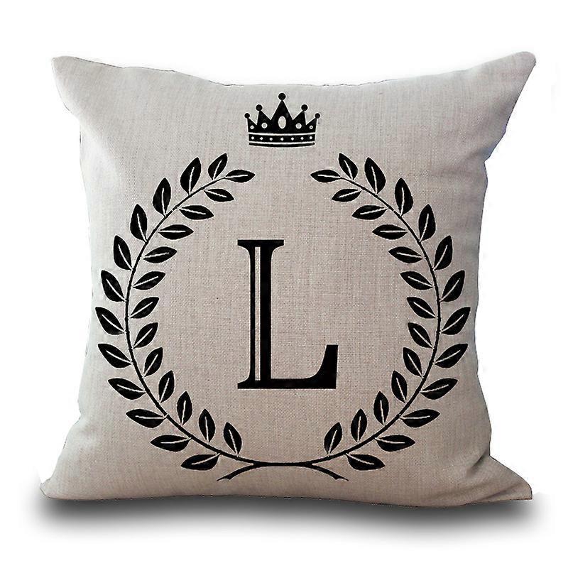 Kuddfodral Heminredning Mode Engelska bokstäver Tryck, L