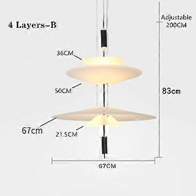 אישיות מודרנית הוביל מנורה תלויה צלחת מעופפת עיצוב הבית דנמרק מעצב שולחן אוכל בר סלון אורות תליון עב"מים