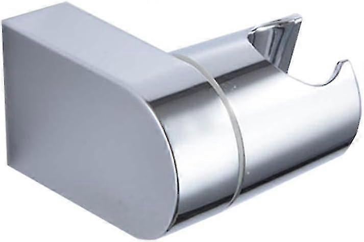 Adjustable Shower Head Holder, Wall Mount With Sliding Clamp, Chrome, Silver