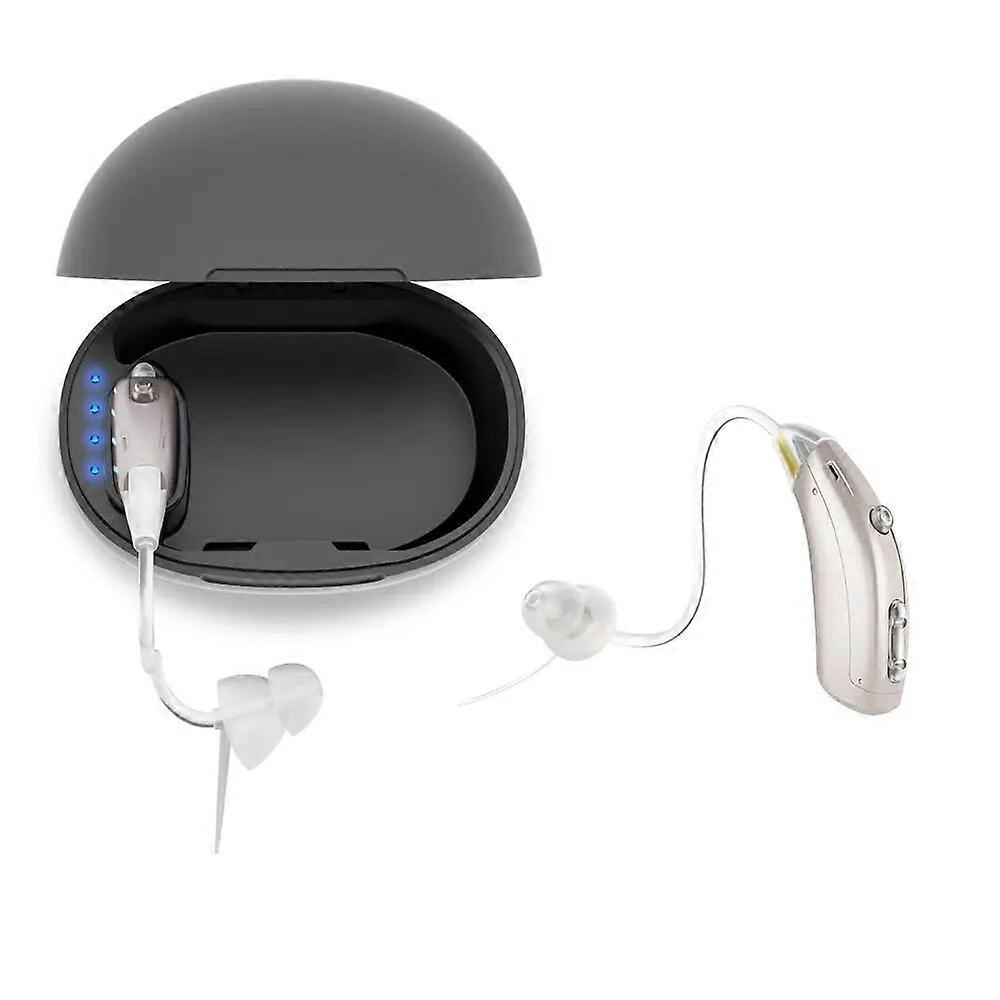 Mini Hearing Amplifiers with Charging Case USB Charging Hearing Aid Volume Adjustable Hearing Devices Hearing Loss Ompensation