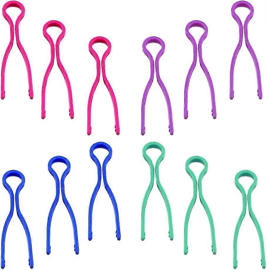 Bobbin Holder Clips, 12 Pcs Bobbin Thread Holders, Thread Spool Holder, Plastic Bobbins Buddies, for Organizer Thread Spools