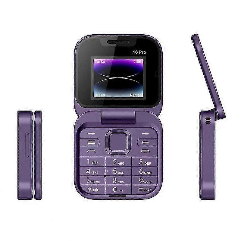 Folding Flip Phone Double Sim Double Standby Mini Téléphone de Secours