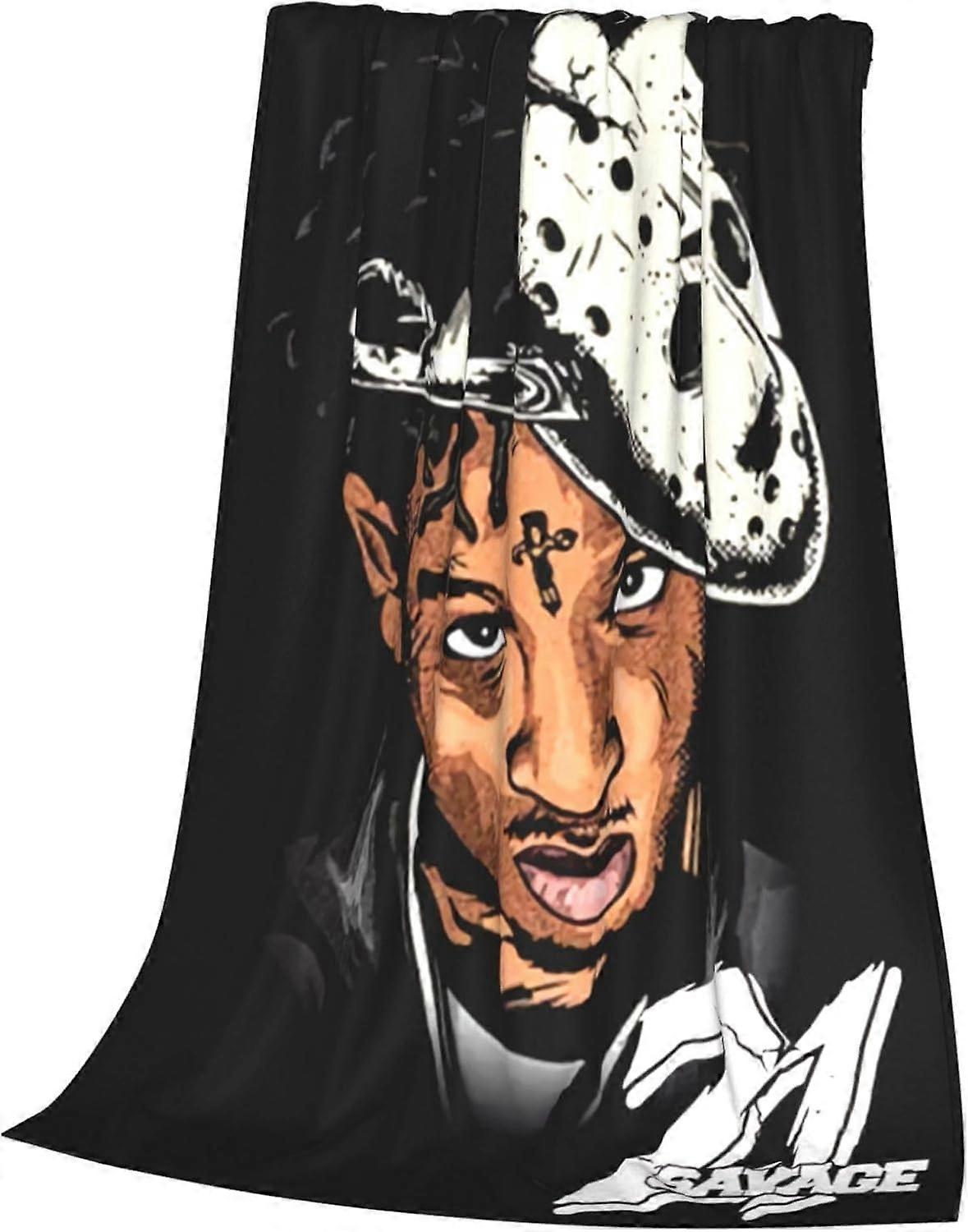 21 Music Savage Fleece Deka Měkká Útulná Lehká Fuzzy Pohodlná Flanelová Přikrývka Do postele, Gauče, Židle, Pohovky