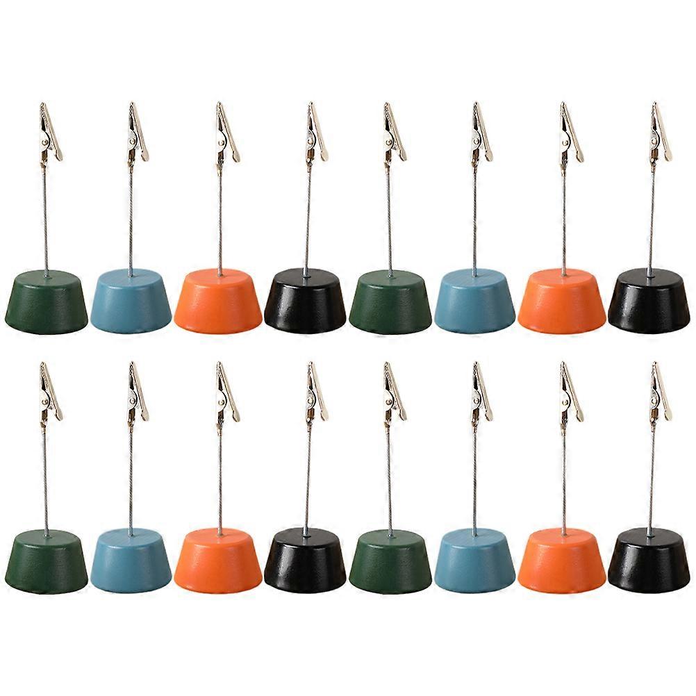 16Pcs Desktop Message Clips Multi-function Picture Holders Reusable Memo Holders