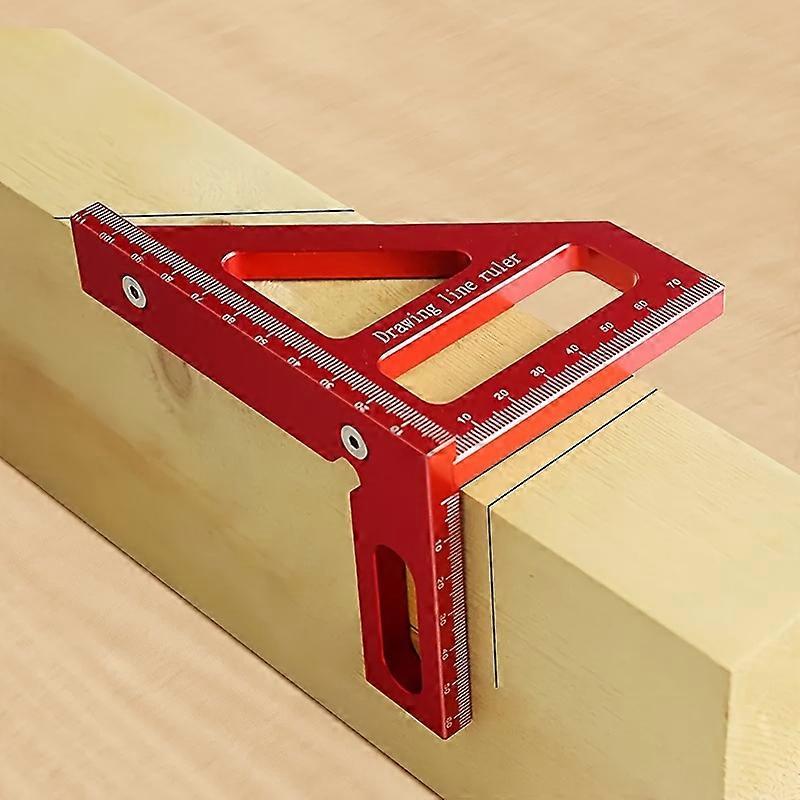 1Pc Woodworking Square Protractor Aluminum Alloy Miter Triangle Ruler High Precision Layout Measuring Tool for Engineer Carpenter