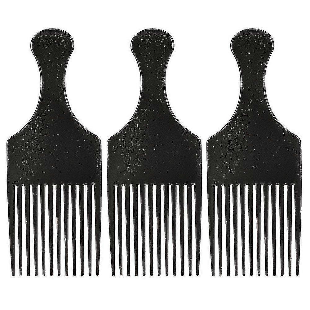 Styling Comb Flat Comb (black) (3pcs)