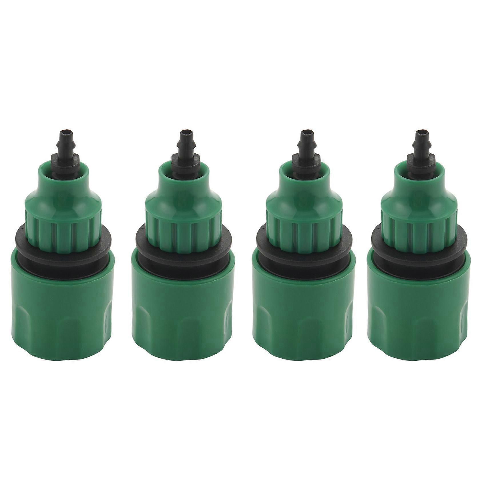 Garden Hose Pipe One Way Adapter Tap Connector Fitting For Irrigation 4-pack