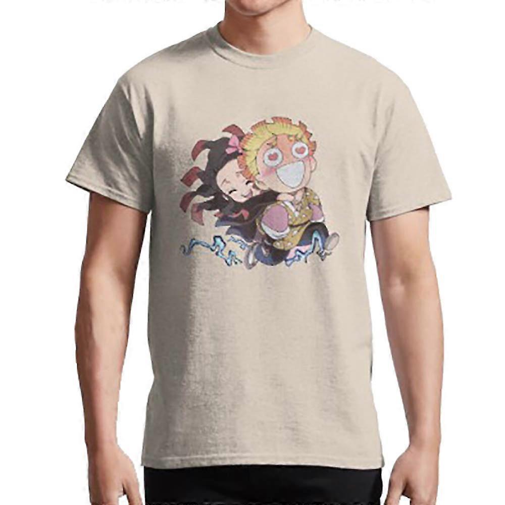 nezuko a zenitsu Chibi - anime pár postav tričko