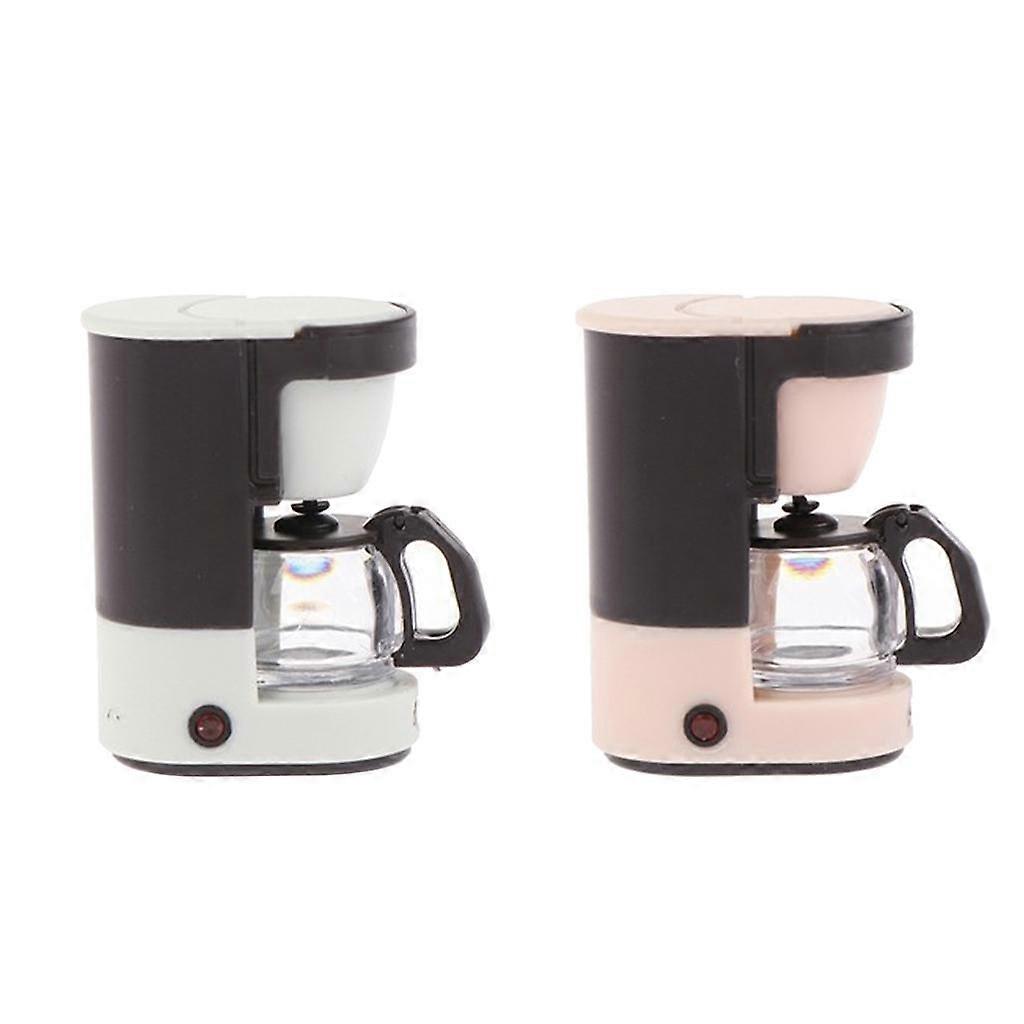 2x 1/12 Scale Dollhouse Coffee Machine Playset Toy