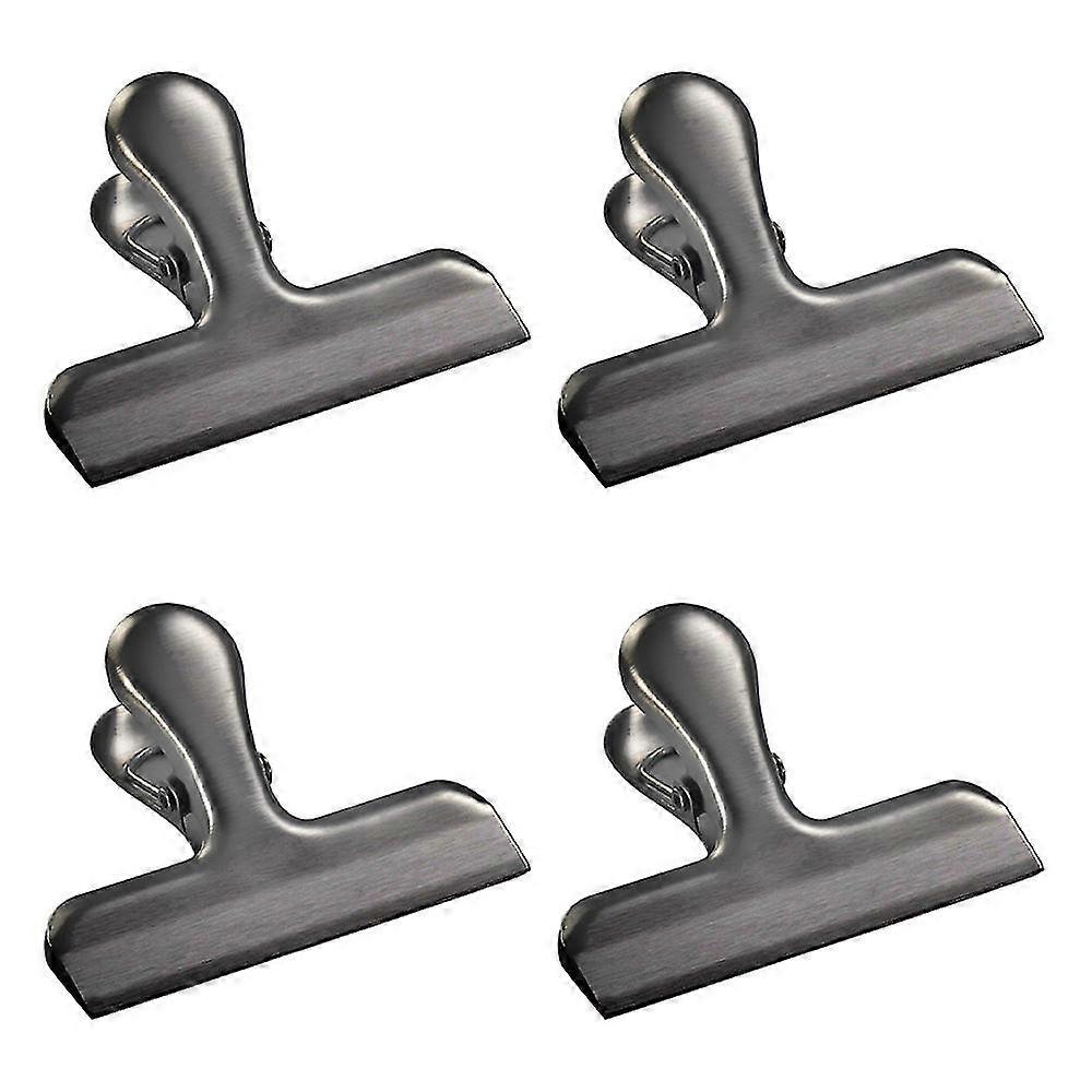 Cook with Color Set of 4 Bag Clips, Food Clips for Food Storage with Air Tight Seal Grip for Bread Bags, Snack Bags and Food Bags