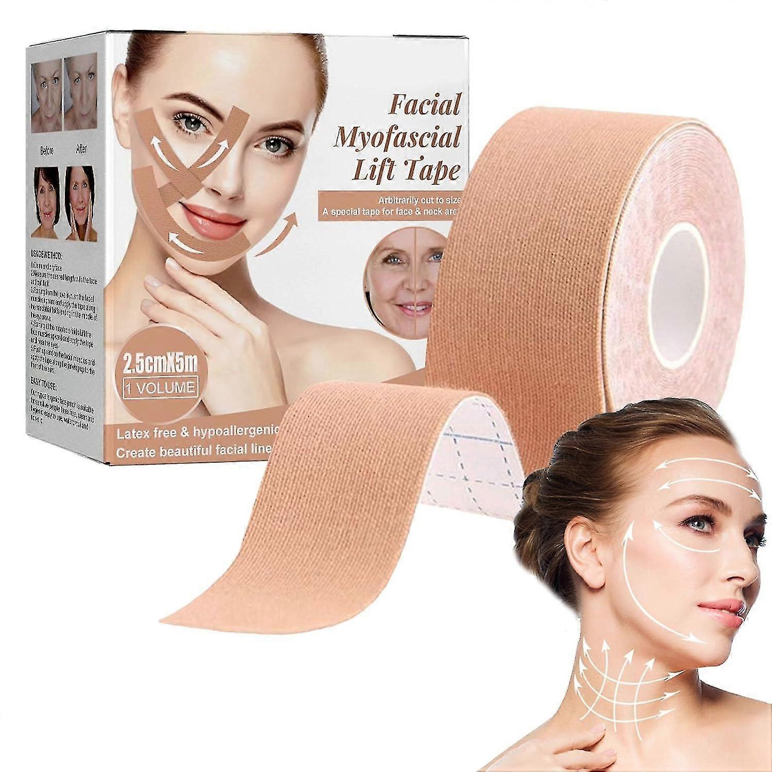 Face Tape for Castor Oil, Face Tape Lifting Invisible, Face Tape For Castor Oil Gentle & Effective, Organic Castor Oil Face Tape
