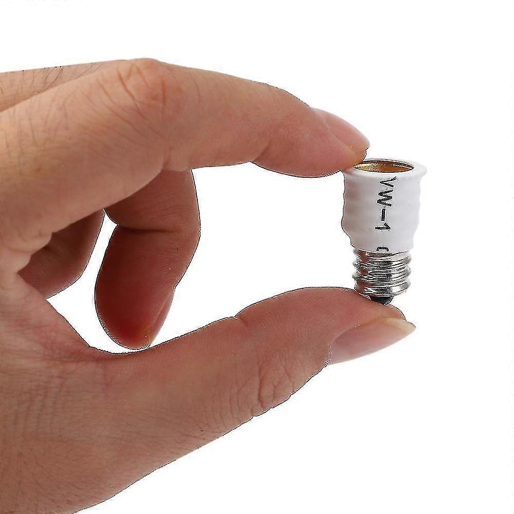 6-pack E12 To E14 White Bulb Converter Led Light Holder Lamp Adapter Socket Changer High Quality