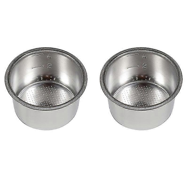 2pcs 51mm 4 Cups Filter Replacement Filter Basket