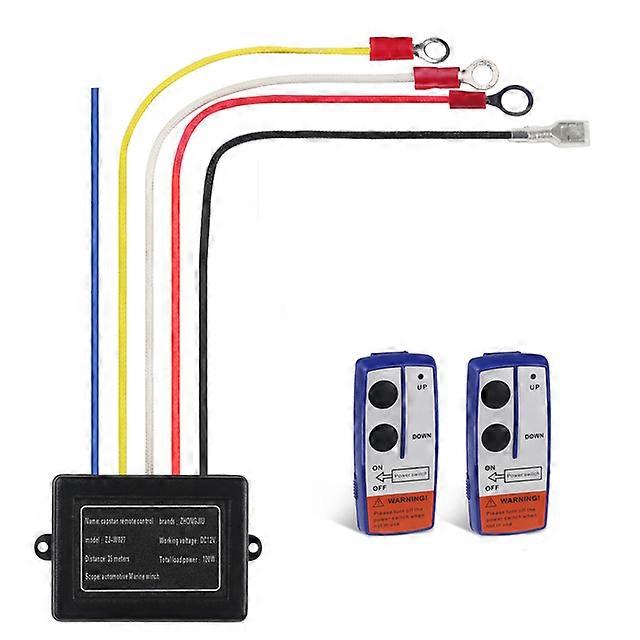 12V250Aウインチリモートコンタクタウインチコントロールソレノイドリレーツインワイヤレスリモートキットカーオートバイオフローダーアクセサリー