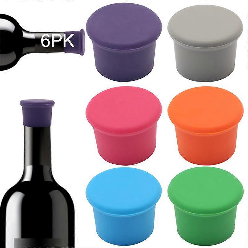 6 silicone wine stoppers