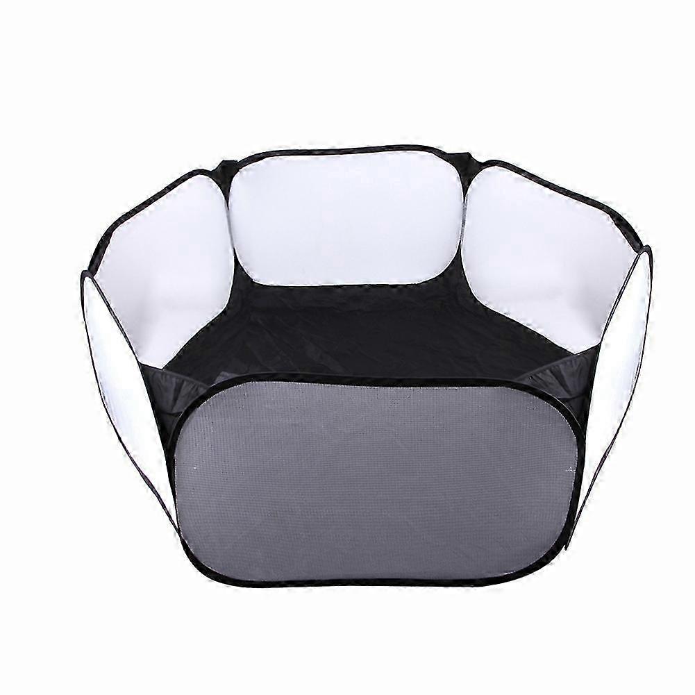 Detský plot Stan Hračky Šesťhranný plot Skladací plot pre domáce zvieratá Čierna