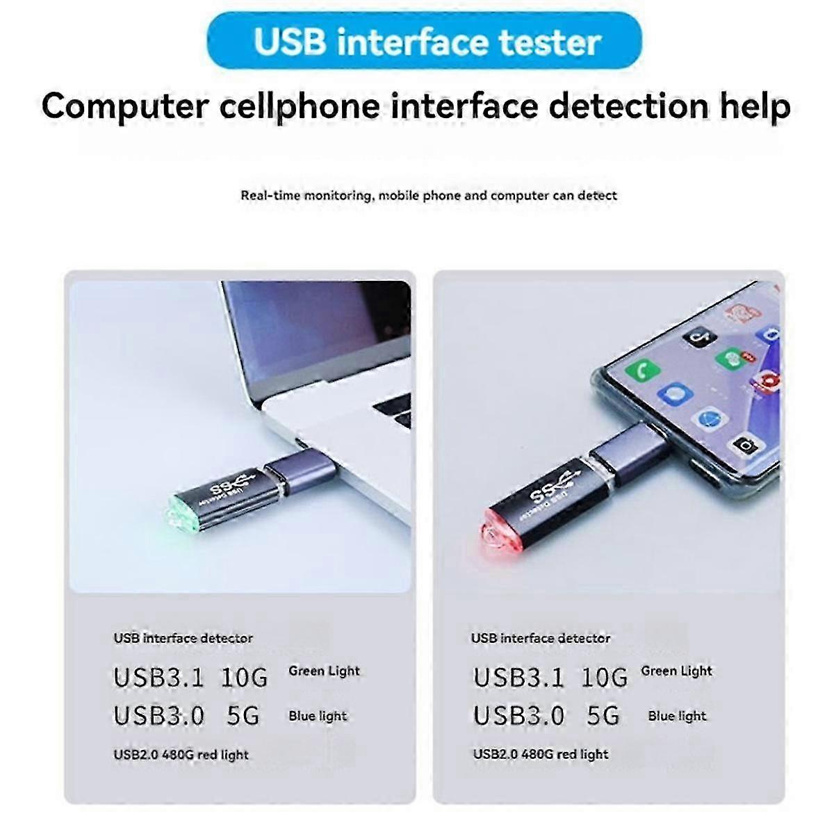 Usb3.0 Interfaces Signal Tester Usb2.0 Hub Detector For Computer Mobile Phone Interfaces Detection