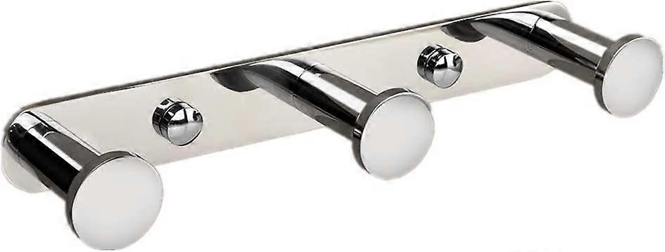 Wall Mounted Towel Hook Coat Hooks with Hooks 304 Stainless Steel Wall Mounted Towel Rack Hooks(3 Hooks, Chrom)