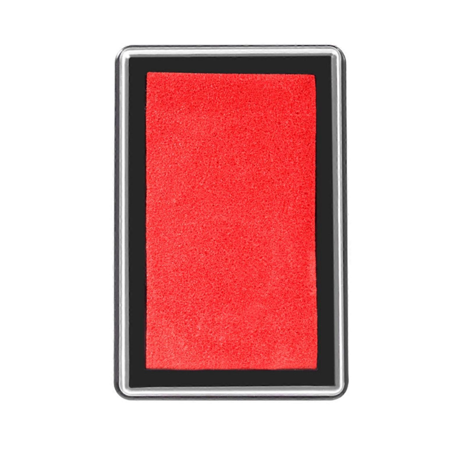Fast Dry Craft Ink Pad Reusable Rectangular Solid Color Craft Finger Ink Pad for Office