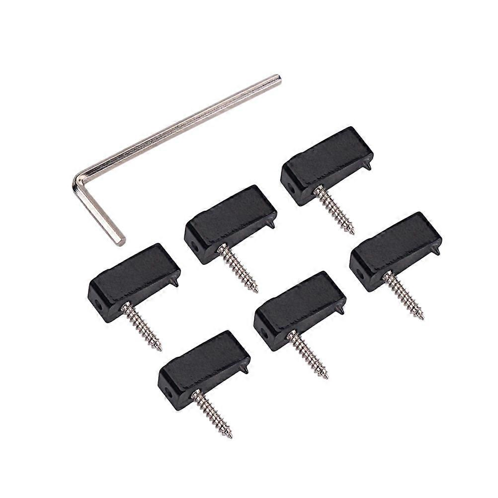 Argent Accessoires Triangle String Lock Guitare Metal Nut Block Guitare électrique String Lock Guitar String Locks